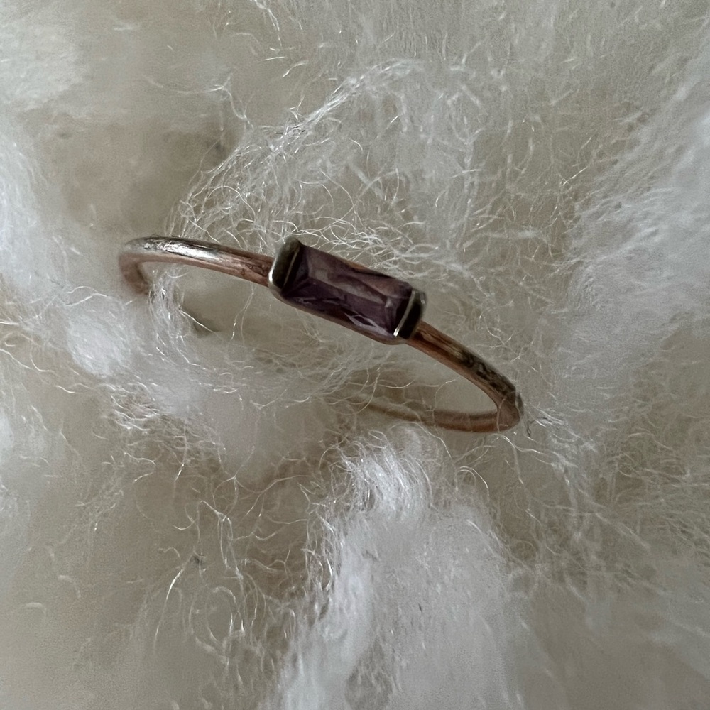 Delicate amethyst ring